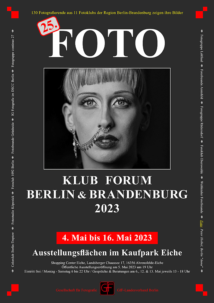 Plakat für FOTO KLUB FORUM Berlin-Brandenburg